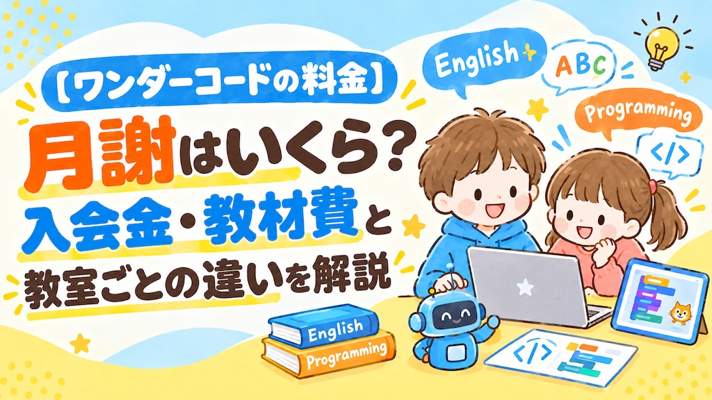 ワンダーコード wondercode 料金 費用 月謝 入会金 教材費