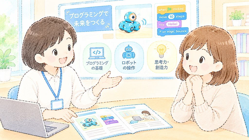ワンダーコード wondercode 無料体験 授業 保護者へ説明